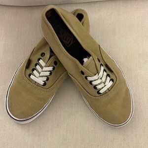 Vans Tan Canvas Sneakers